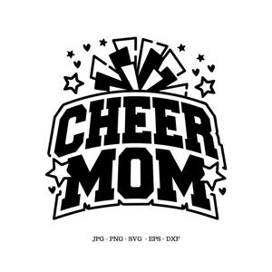 Cheer Mom Svg, Cheer Designs, Cheer Mom Gift, Cheerleader Mom Svg