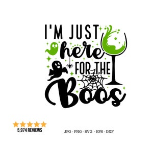 Hier für die Boos, lustiges Trinken svg, Halloween Party svg, Boo Png