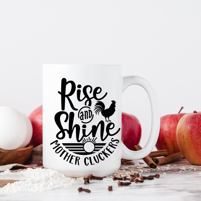 Download Rise And Shine Mother Cluckers SVG Rooster SVG Farmhouse | Etsy