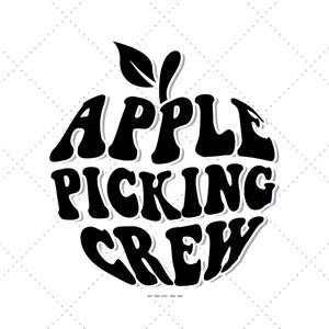 Apple Picking Crew, Apple Shirt Svg, Toddler Fall Svg, Baby Fall Svg, Fall Kids Svg, Family Shirts Svg