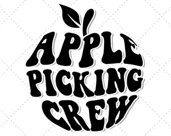 Apfel-Ernte-Crew, Apfel-Shirt-Svg, Kleinkind-Herbst-Svg, Baby-Herbst-Svg, Herbst-Kinder-Svg, Familien-Shirts-Svg