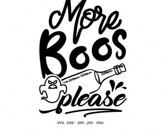 More Boos Please SVG Funny Halloween SVG Adult Halloween - Etsy