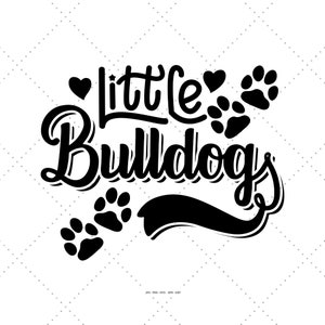 Petits bouledogues, Fan de football, Svg de maillots de softball, Svg Bulldogs, Fierté de l'école, Esprit d'école