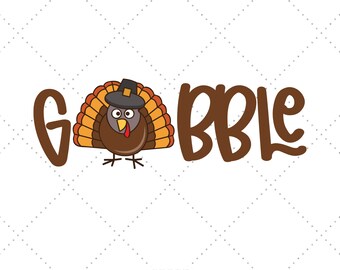 Gobble Shirt Svg, Turkey Shirt Svg, Cute Fall Svg, Infant Thanksgiving, Thanksgiving Toddler