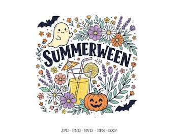 Summerween Svg, Halloween in July, Summerween Gift