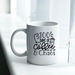 100 Days of Coffee Svg, 100 School Days, 100 Days of image 6