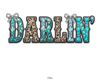 Darlin Png, Cowgirl Png Design, Trendy Png