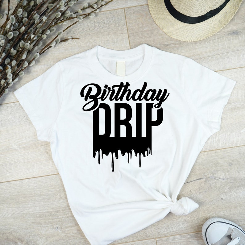 Goccia di compleanno, maglietta per ragazza del compleanno, file di maglietta di compleanno, maglietta di compleanno per adulti, Queen Svg immagine 4