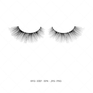 Eyelash Svg, Lashes Svg, Beauty Logo, Lash Artist, Lash Logo, Eyelashes Svg
