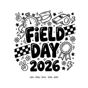 Día de campo Svg, Día de juego escolar, Día de campo 2026 Png