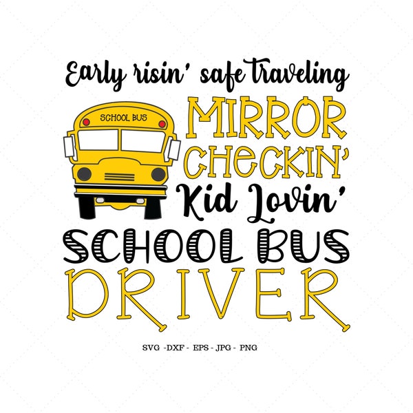 School Bus Svg, Bus Driver Gift, Gift for Driver, Gift for Bus Driver, Gift for Driver