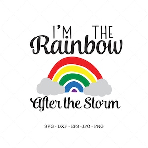 El arco iris después de la tormenta, regalo de nueva mamá, regalo de baby shower, regalo para mamá, bebé de FIV, bebé milagroso, traje de regreso a casa