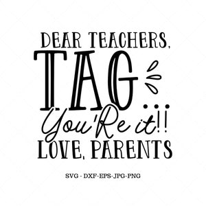 Tag You&#39;re It, Back To School, School Welcome, Svg Files For Cricut, Back To School Gift