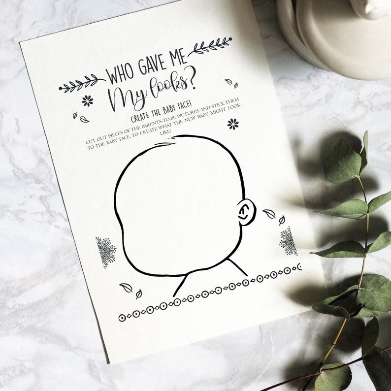 Funny Baby Shower Baby Shower Activity Baby Shower Ideas Etsy