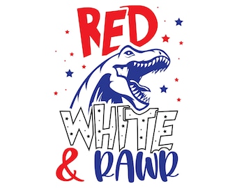Dinosaur Svg, 4th of July, Toddler Svg, America Svg, Fun Gift Ideas, 4th of July Shirt, Boys 4th of July, Red White and Blue