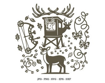 Girly Hunting Svg, Hunter Girlfriend, Wife Hunting Svg
