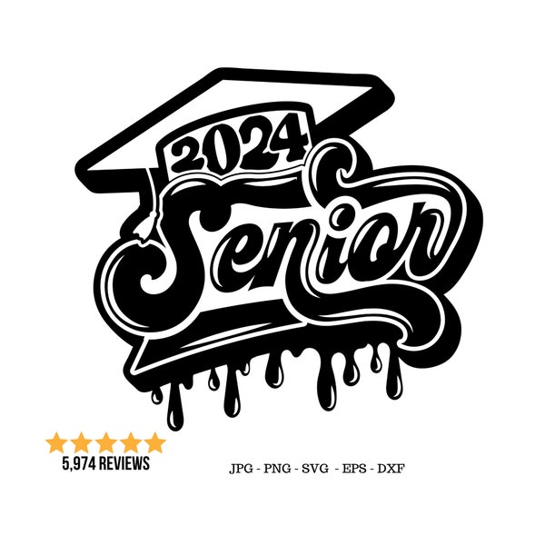 Senior Svg, Senior 2024, Senior Shirt Svg, Class of 2024 Svg, Senior Year High, Senior Year Shirt