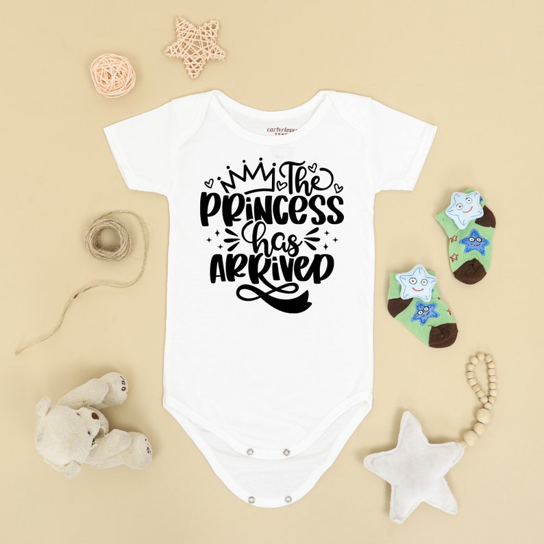 The Princess Has Arrived Svg, Newborn Baby Present, Baby Girl Svg ...
