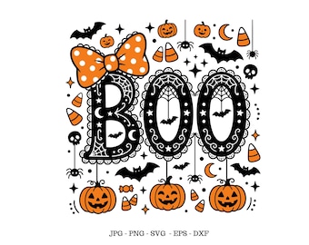 Cute Fall Designs, Boo Design, Halloween Night Svg