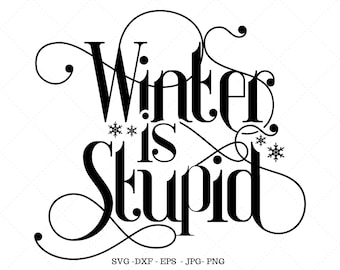 Winter Svg, Winter Shirt, Funny Christmas Gift, I Hate Winter, Winter is Coming, Winter Clipart, Cold Outside