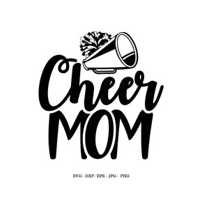 Cheer Mom Svg, Cheer Gift, Cheer Mom Shirt, Cheerleader Mom Svg