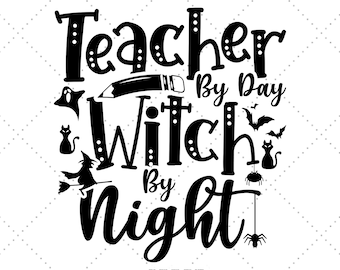 Kindergarten Teacher, Teacher Shirt Svg, Halloween Teacher, Fall Teacher, Teacher Halloween