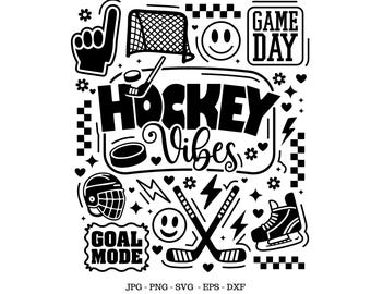Hockey Vibes SVG, Hockeyspielerin Geschenk, Hockeyspielerin Geschenk