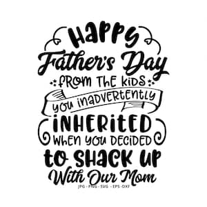 Cadeau pour beau-père, cadeau imprimable, cadeau de fête des pères, bonne fête des pères, pour beau-père, de la fille, fichiers Svg pour Cricut