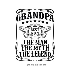 Grandpa Gift, Papa Birthday Gift, Fathers Day Gift, Fathers Day Svg, Funny Grandfather