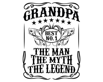 Grandpa Gift, Papa Birthday Gift, Fathers Day Gift, Fathers Day Svg, Funny Grandfather