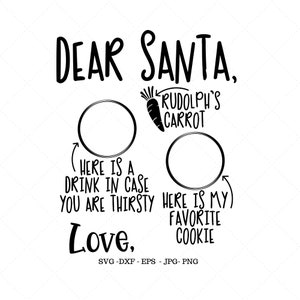 Piatto di Natale, Piatto di biscotti di Babbo Natale, Biscotto di Babbo Natale, Vigilia di Natale, Biscotto per Babbo Natale, Natale Svg, Latte e biscotti, Segno di Babbo Natale