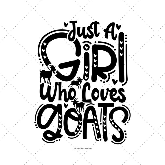 Maglietta Donna "Just A Girl Who Loves Goats" - T-shirt Casual Con Stampa Capre E Fiori