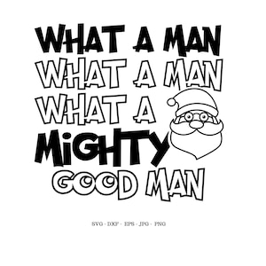 Santa Claus Svg, Santa Svg, Secret Santa Gift, Holiday Decor, Santa Face Svg, Funny Christmas Svg