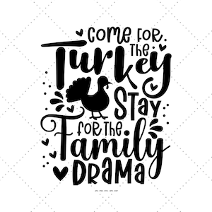 Kom voor The Turkey, Fall Shirt Svg, Turkey Decor, Thanksgiving Foods, Funny Turkey, Baby Fall Svg