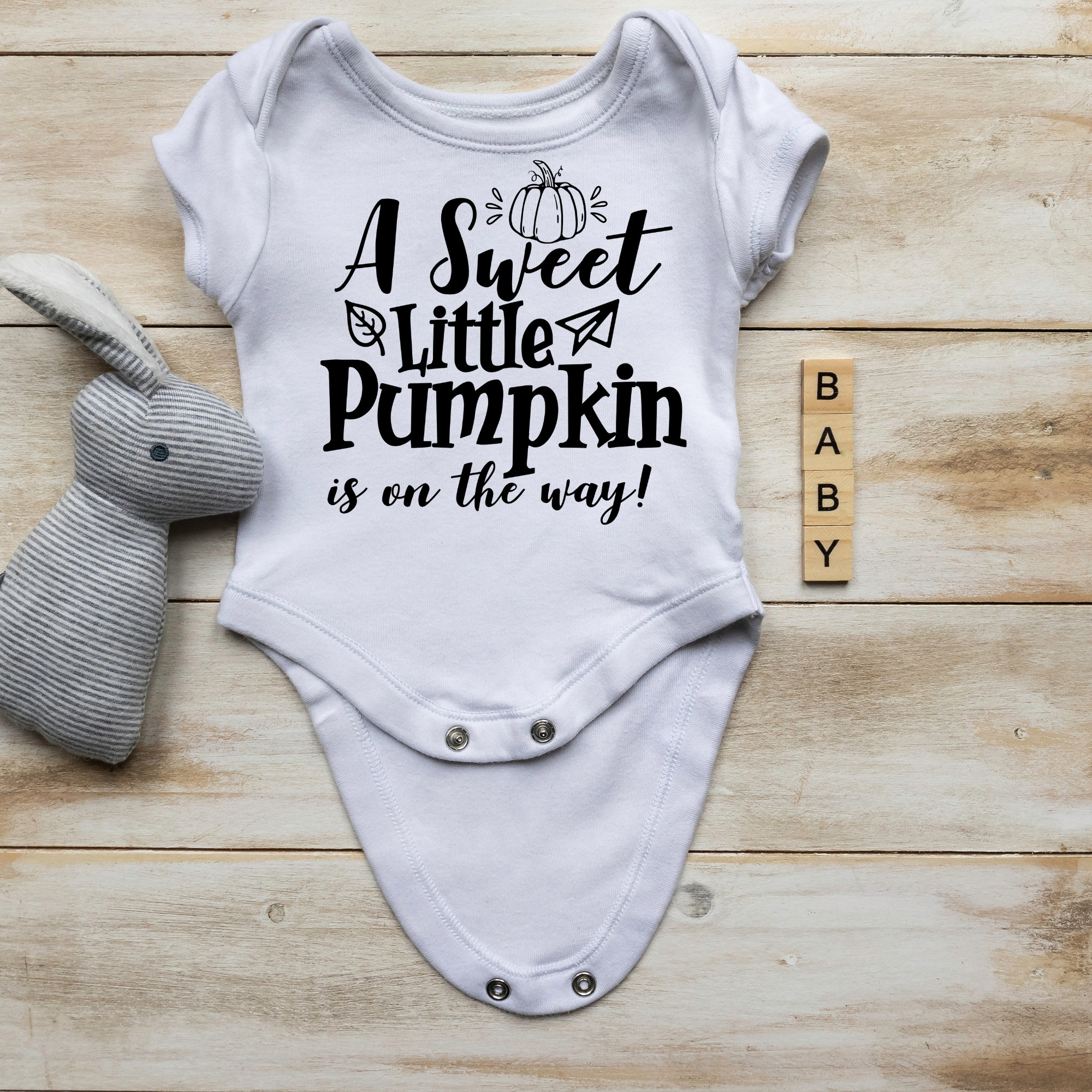 A Sweet Little Pumpkin is on the Way SVG Pumpkin SVG New | Etsy