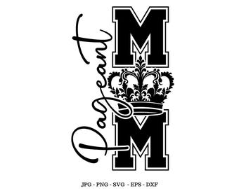 Mamma di concorso di bellezza in formato SVG, Coach di concorso di bellezza, Concorso di bellezza, Regalo per lei