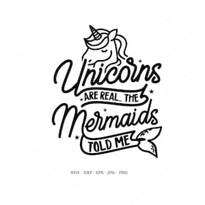 Mermaid and Unicorn Svg, Unicorn Clipart, Unicorn Svg, Unicorn Head Svg, Svg Files Unicorn, Mermaid Gift
