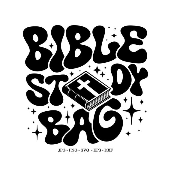 Bible Study Svg, Bible Study Bag Png, Bag Svg, Bible Bag Svg