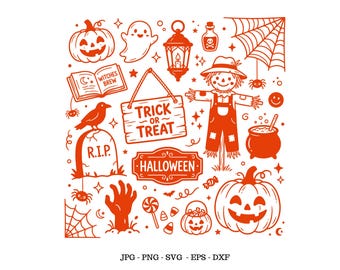 Trick or Treat Decor, Baby Halloween Svg, Trick or Treat Svg