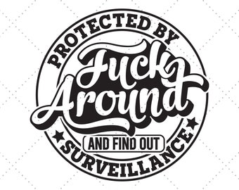 Protected By Svg, Home Security, Funny Sign, Funny Door Sign, Humor Art Home, Sassy Sayings