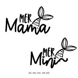 Mermaid Mum, Mermaid Mommy, Mermaid Mom, Mermaid Svg, Mermaid Birthday, Mermaid Matching, Daughter Svg