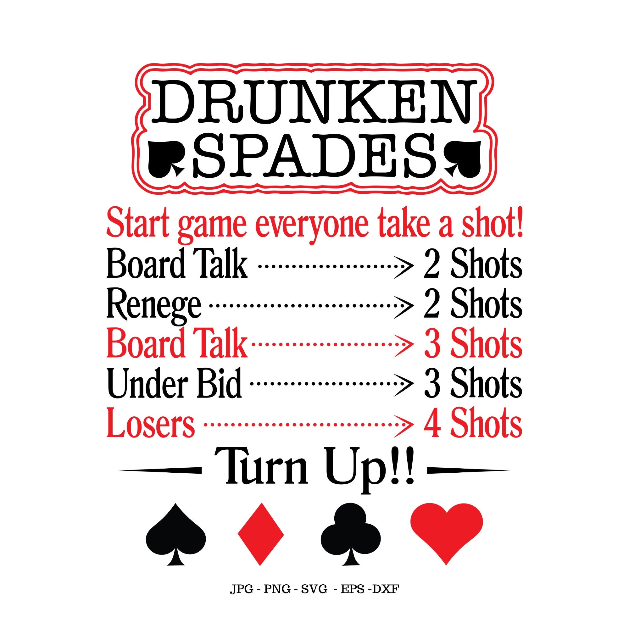  Shotgun King Card Game for Game Night, Parties
