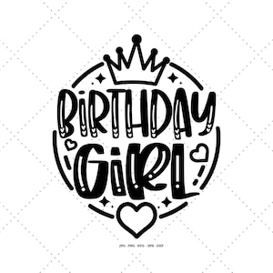 10. Geburtstag, Prinzessin SVG, 6. Geburtstag Mädchen, Geburtstag Mädchen, 4. Geburtstag Mädchen, Geburtstag Mädchen Png