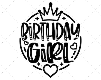 10th Birthday, Princess Svg, 6th Birthday Girl, Birthday Girl Svg, 4th Birthday Girl, Birthday Girl Png