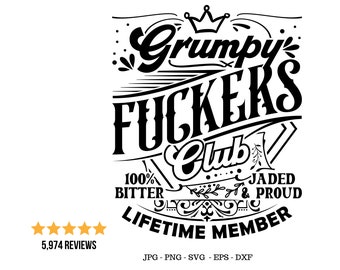 Grumpy Old Man Svg, Funny Dad Gift Svg, Mean Old Man Svg