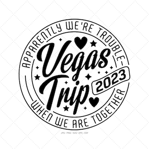 Beste vrienden Svg, BFF Verjaardagscadeau, Trouble, Cute Friend Svg, Girls Trip Png, Cadeau voor Bestie