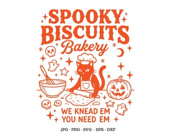 Gruselige Kekse SVG, Katzenliebhaber SVG, Vintage Halloween