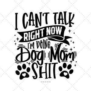 Funny Dog Mom, Svg de chemise de chien, pas un fan des gens, mère de chiens, énonciations drôles de chien, chien Svg Png