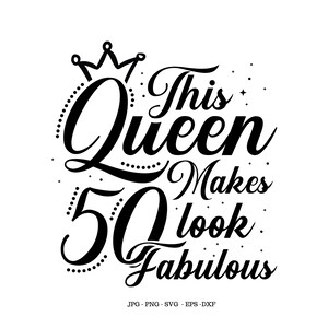 50th Birthday Svg, 50 Years Old, Birthday Girl Svg, 50th Birthday, 50th Birthday Party