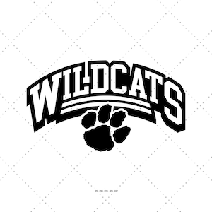Wildcats Svg, Paw Print Svg, Wildcat Svg, Football Mom Dad, Mascot Shirt Svg